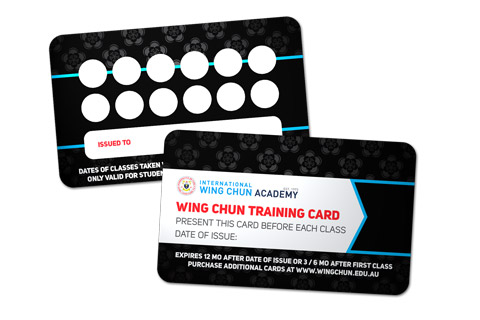 Wing Chun Training Cards